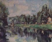 Paul Cezanne Bridge over the Marne painting
